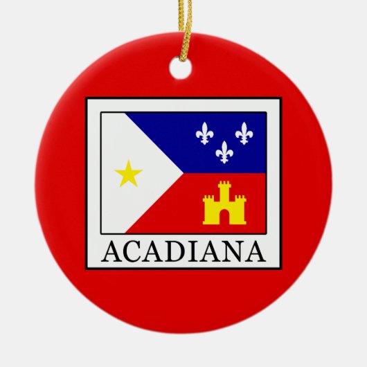 Acadiana Keramisch Ornament (Voorkant)