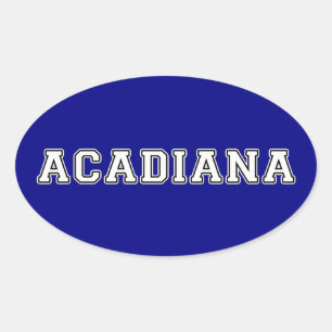 Acadiana Ovale Sticker