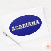Acadiana Ovale Sticker (Envelop)