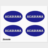Acadiana Ovale Sticker (Vel)