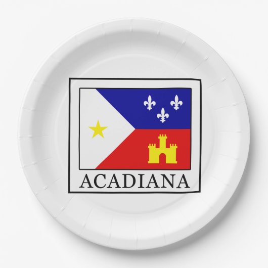 Acadiana Papieren Bordje (Voorkant)