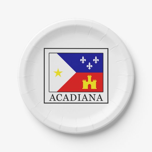 Acadiana Papieren Bordje (Voorkant)