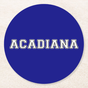 Acadiana Ronde Kartonnen Onderzetter