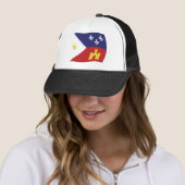 Acadiana Vlag Hoed Trucker Pet (In situ)