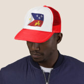Acadiana Vlag Hoed Trucker Pet (In situ)