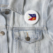 Acadiana Vlag Knop Ronde Button 5,7 Cm (In situ)