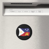 Acadiana Vlag Magneet (Insitu (Vaatwasser))