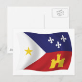 Acadiana Vlag Postkaart (Voorkant / Achterkant)