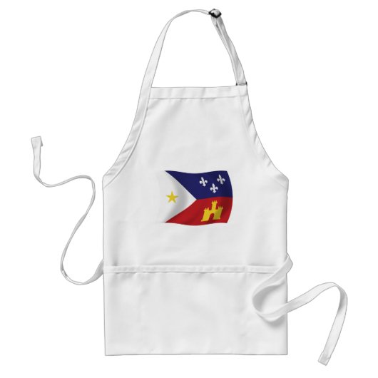 Acadiana Vlag Schort (Voorkant)
