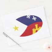 Acadiana Vlag Sticker (Envelop)