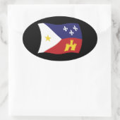 Acadiana Vlag Sticker (Tas)