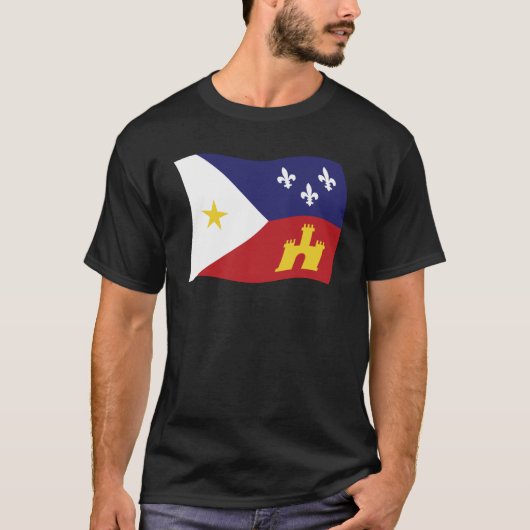 Acadiana Vlag T-shirt (Voorkant)