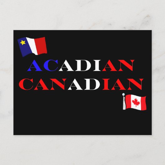 Acadisch Canadees Briefkaart (Voorkant)