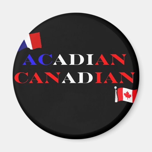 Acadisch Canadees Magneet (Voorkant)