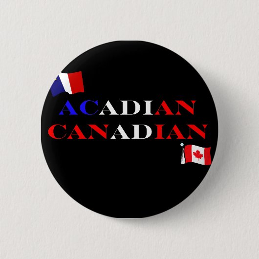 Acadisch Canadees Ronde Button 5,7 Cm (Voorkant)