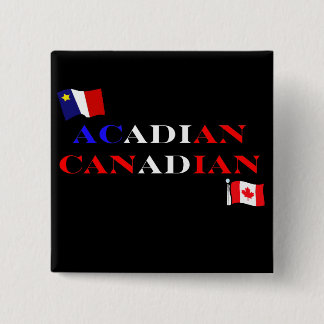 Acadisch Canadees Vierkante Button 5,1 Cm