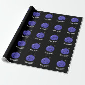 Acai Berry Funny Fruit Pun Dark BG Cadeaupapier (Uitgerold)