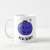 Acai Berry Funny Fruit Pun Koffiemok (Links)