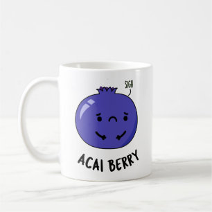 Acai Berry Funny Fruit Pun Koffiemok