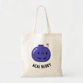 Acai Berry Funny Fruit Pun Tote Bag (Voorkant)