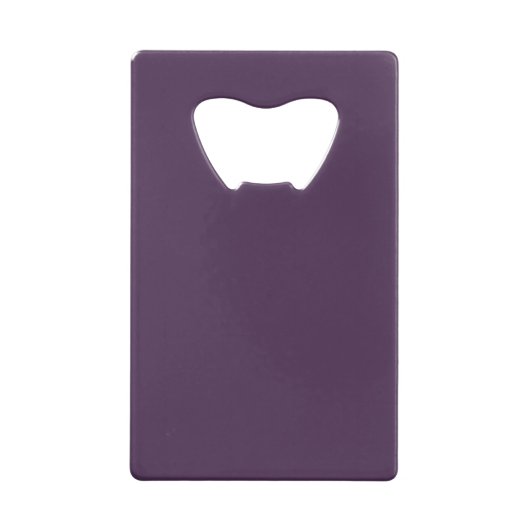 Acai Paarse Violet & White Polka Dots monogramed Creditkaart Flessenopener (Achterkant)