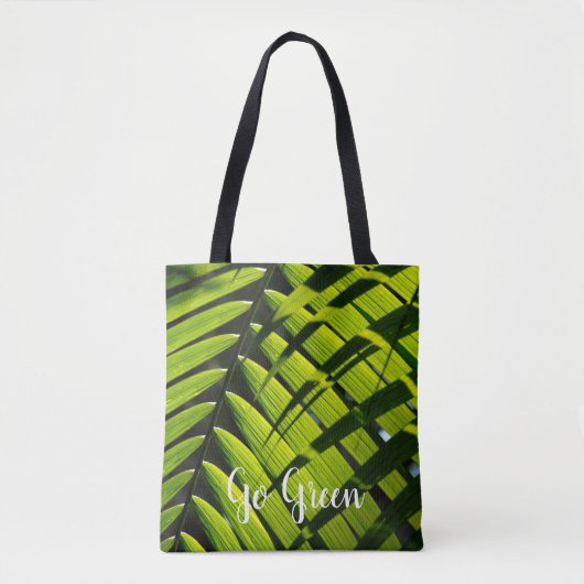 Acai palm leaf design on Tote Bag (Voorkant)