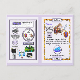 Acamus - Ridder Actinium Zwaard Briefkaart