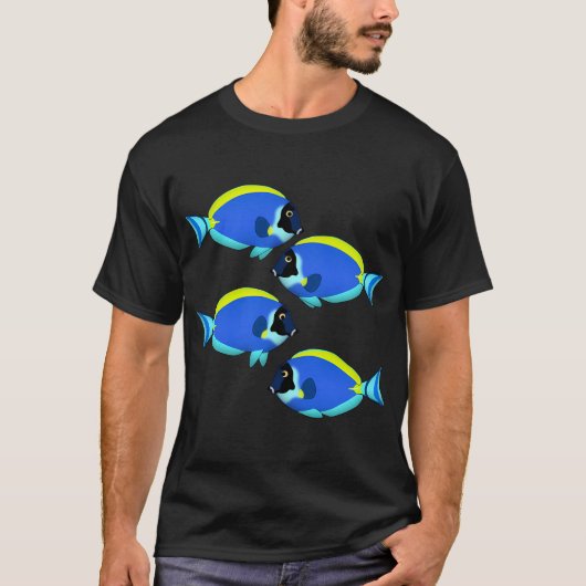 Acanthurus leucosternon 2 t-shirt (Voorkant)