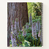 Acanthus/Berenice bloem Notebook Notitieboek (Achterkant)