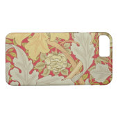 Acanthus bladeren en wild roos op een schijfje Case-Mate iPhone case (Achterkant (Horizontaal))
