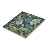 Acanthus bladpatroon tegeltje (Zijkant)