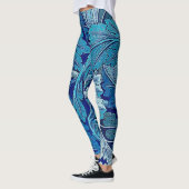 Acanthus Blauw, William Morris Leggings (Links)