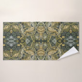 Acanthus  bloemmotief van William Morris Badhanddoek (Badhanddoek)