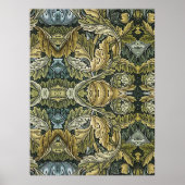 Acanthus  bloemmotief van William Morris Poster (Voorkant)