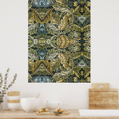 Acanthus bloemmotief van William Morris Poster (Keuken)