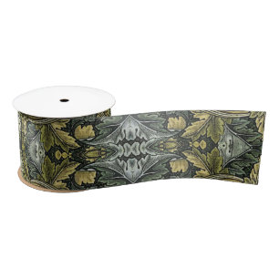 Acanthus  bloemmotief van William Morris Satijnen Lint