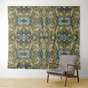 Acanthus bloemmotief van William Morris Wandkleed