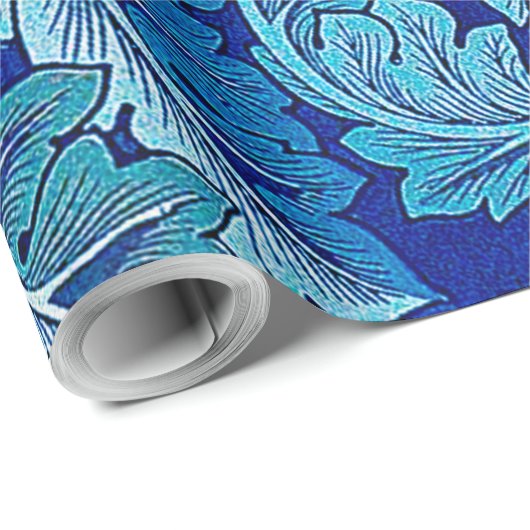 Acanthus Blue, William Morris Cadeaupapier (Rol Hoek)