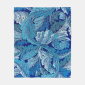 Acanthus Blue, William Morris Fleece Deken (Voorkant)