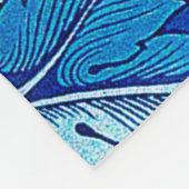 Acanthus Blue, William Morris Fleece Deken (Hoek)