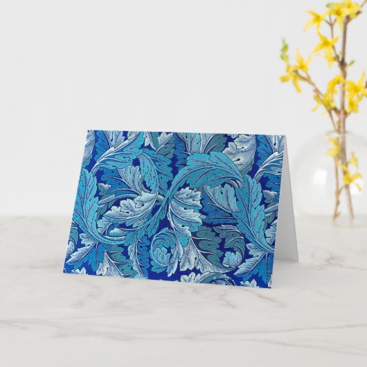 Acanthus Blue, William Morris Kaart (Gele Bloem)