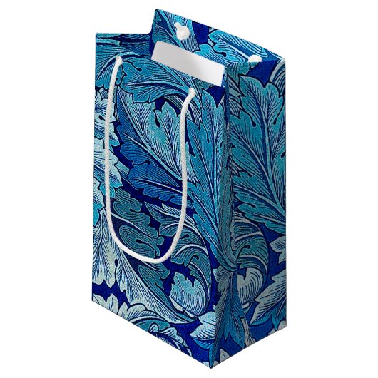 Acanthus Blue, William Morris Klein Cadeauzakje (Voorkant Gekanteld)