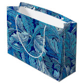 Acanthus Blue, William Morris Large Gift Bag Groot Cadeauzakje (Achterkant Gekanteld)