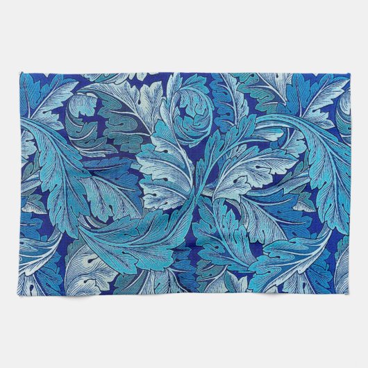 Acanthus Blue, William Morris Theedoek (Horizontaal)