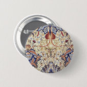 Acanthus (door William Morris) Ronde Button 5,7 Cm (Voorkant /achterkant)