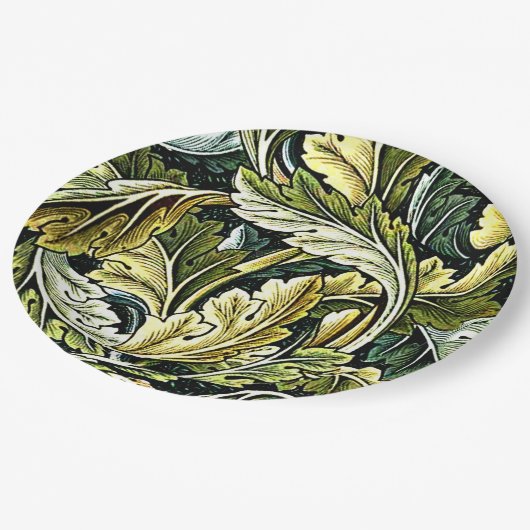 Acanthus, een William Morris-patroon, Papieren Bordje (Gekanteld)