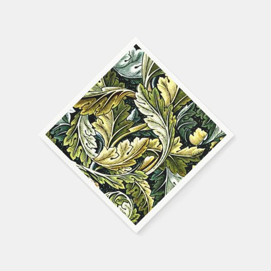 Acanthus, een William Morris-patroon, Servet (Hoek)
