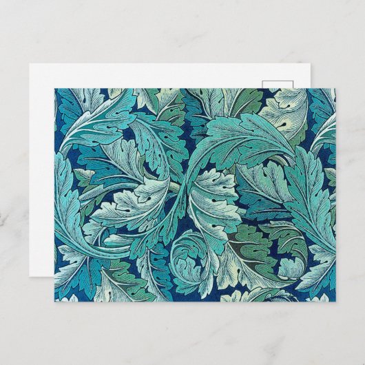 Acanthus Green, William Morris Briefkaart (Voorkant / Achterkant)