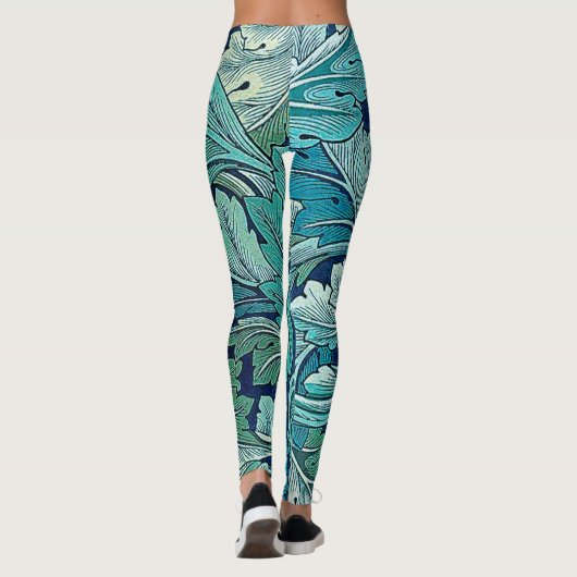 Acanthus Green, William Morris Leggings (Achterkant)