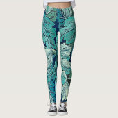 Acanthus Green, William Morris Leggings (Voorkant)